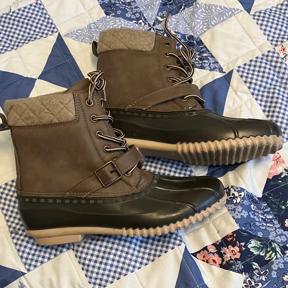Maurices Brown and Black Ankle Boots